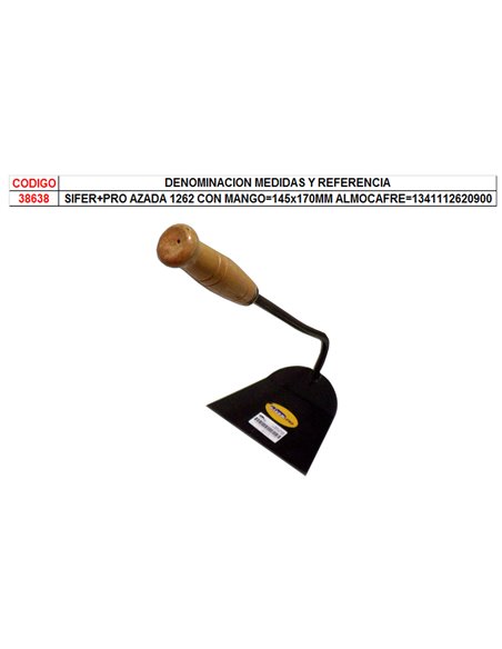 SIFER+PRO AZADA 1262 CON MANGO145x170MM ALMOCAFRE1341112620900