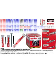 FISCHER TACOS DUOPOWER NORMAL 12x60 25 UND/CAJA 538243-538253