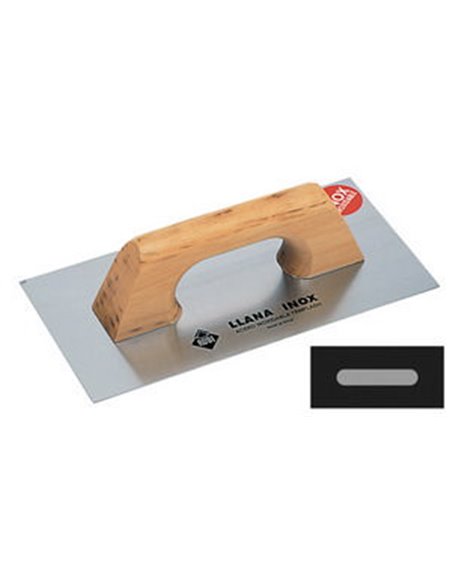 RUBI LLANAS INOX 30 CM MANGO CERRADO MADERA 65960