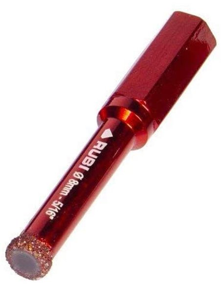 RUBI BROCA DIAMANTE CORTE SECO  PORCELANICO TALADRO   8 MM05924