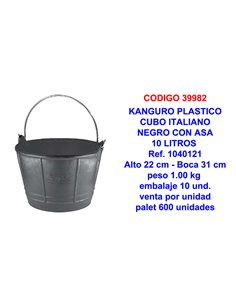 RUBI CUBO CALDERETA PLASTICO ITALIANO  10 L88770