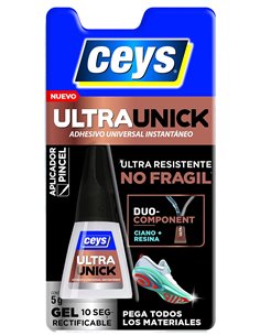 CEYS ADHESIVO INSTANTANEO ULTRAUNICK GEL 5 GR PINCEL504270