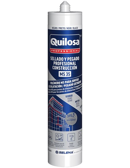 QUILOSA SINTEX POLIMERO MS 35-PLUS CART.300 ML NEGRO10043797