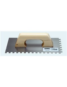 SIFER LLANA ACERO DENTADA 300x150x0.6 mm MANGO MADERA353150D