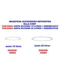 MAGEFESA ACC.OLLA CHEF JUNTA SILICONA 22 LITROS09REMEJTC22