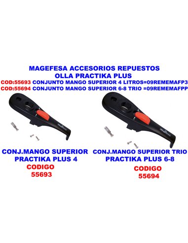 MAGEFESA ACC.OLLA PRACTIKA PLUS CONJ.MANGO SUPE.4 L09REMEMAFP3
