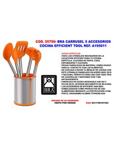BRA CARRUSEL 5 ACCESORIOS COCINA EFFICIENT TOOL REF A195011