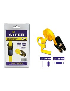 SIFER RATCHET 25 MM 5 M SIN FIN SIRT25-5-S/F-B