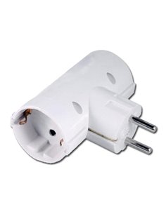 ELECTRICIDAD ADAPTADOR DOBLE SCHUKO BL. BLI 16A-250V 13005-50515