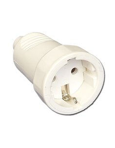 ELECTRICIDAD BASE AEREA BIPOLAR PVC CON TT BLANCA 50307-44307