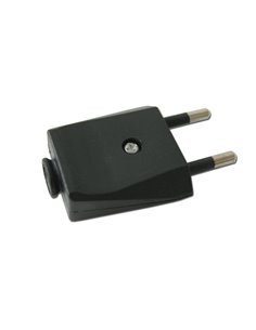 ELECTRICIDAD CLAVIJA BIPOLAR NEGRA BLISTER 10-250V 11007-50503