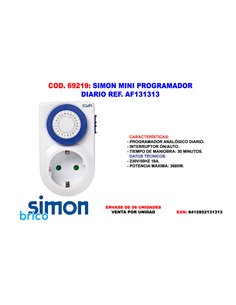 SIMON MINI PROGRAMADOR DIARIO AF131313