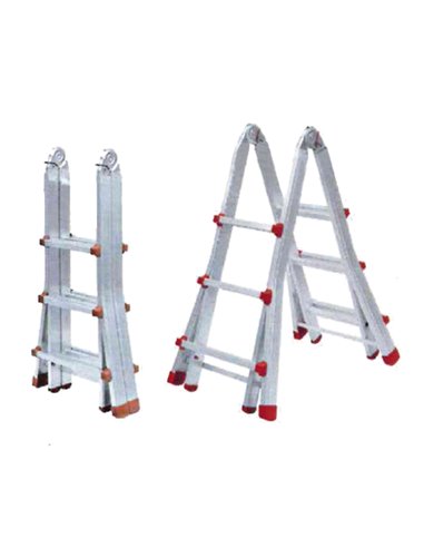 ESCALERA MULTIUSOS ALUMINIO TELESCOPICA 3+3 PELDA�OS08.000