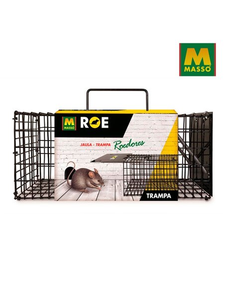 MASSO RATICIDAS JAULA TRAMPA RATA /RATONES 305X127X127 mm231595