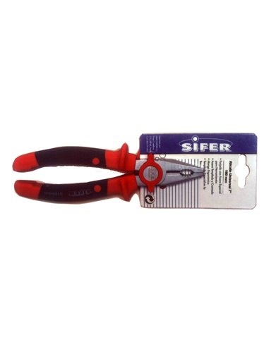 SIFER ALICATE UNIVERSAL 8" SATINADO   E0111 PROFESIONAL