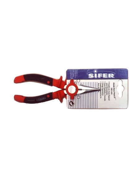SIFER ALICATE B/REDONDA PLANA 6" SATINADO E1511 PROFESIONAL