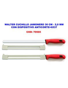 WALTER CUCHILLO JAMONERO 30 CM CON ANTICORTE6537