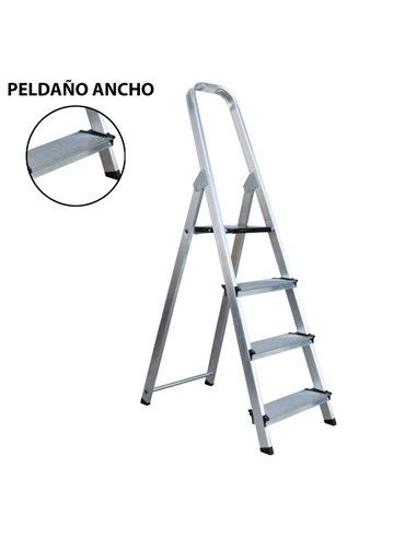 ESCALERA ALUMINIO REFOR SIFER SEGUR+ PELDA�O 12CM 7 PELDA06724
