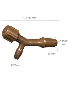 GRIFOS PLASTICO CURVO TONEL N� 2 CONO 1  41 MM400122