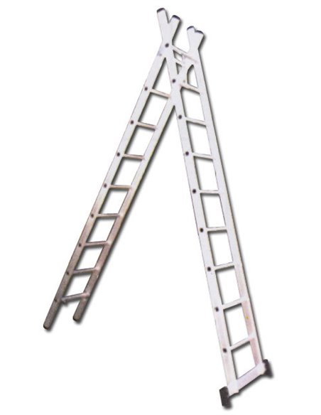 ESCALERAS 2 TRAMOS 2x 10 PELD+TRAVESA�O 2x3,0 MT.01166 EN131