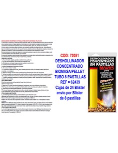 MAURIS DESHOLLINADOR CONCENT.BIOMASA/PELLET TUBO 8 PASTILL62439