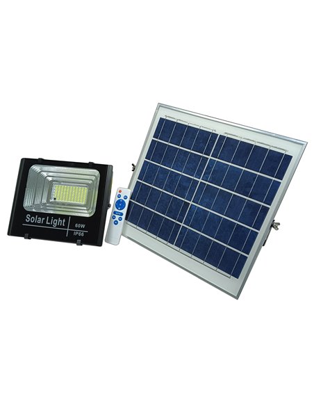 TALOX FOCO + PANEL SOLAR LED C/CONTROL REMOTO 60 W GY-RSF-003