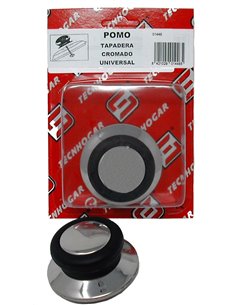 POMO TAPADERA UNIVERSAL CROMADO C/ TORNILLO Y JUNTA SILICO 01446