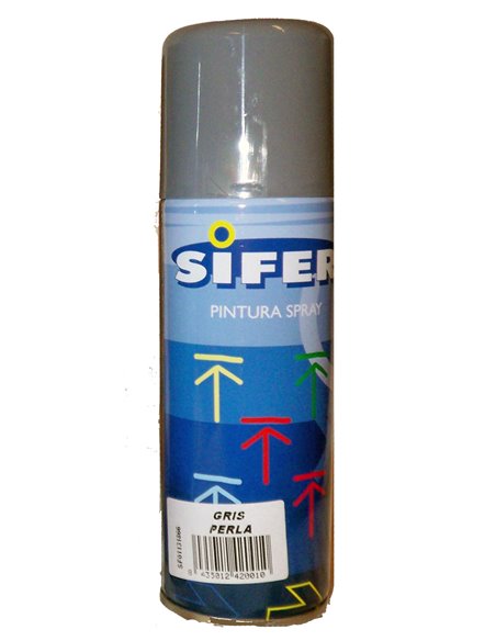 SIFER PINTURA SPRAY ESMALTE ACRILI.BRILLANTE 200ML GRIS PERLA