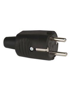 SIMON CLAVIJA MOVIL GOMA NEGRA BASE CON TT 10/16A 230VCL507415