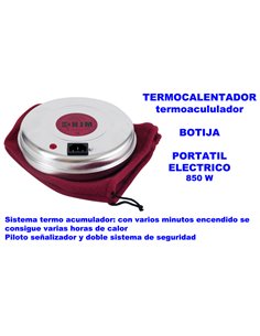 HJM TERMOCALENTADOR BOTIJA PORTATIL 850 W410 