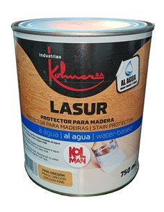 KOLMAN LASURE PROTECTOR MADERA AL AGUA 750ML TECA MATE SEDO