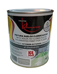 KOLMAN PINTURA SUELOS-PARKING CLOROCAUCHO 750 ML GRIS RAL 7042 