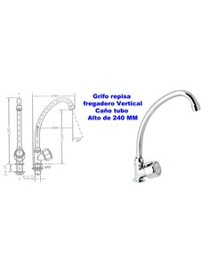 GENEBRE GRIFO REPISA FREG.VERT.CA�O TUBO ALTO 22 CM68003 114566