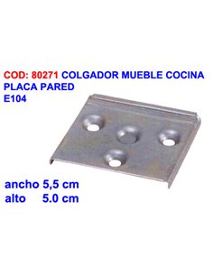 COLGADOR MUEBLE COCINA PLACA PARED  E104
