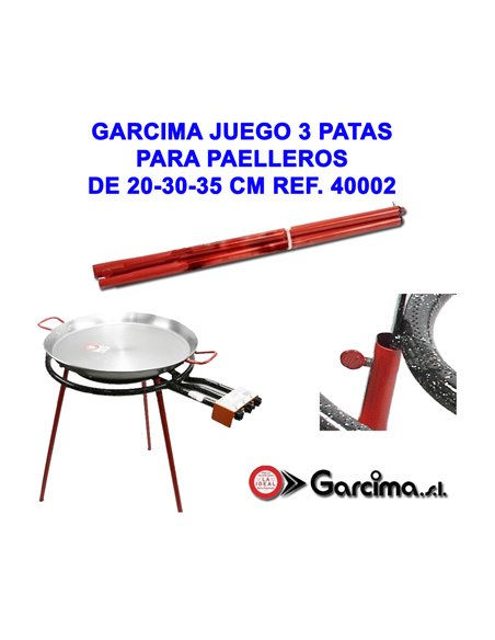 GARCIMA JUEGO 3 PATAS PARA PAELLEROS DE 20-30-35 CM REF 40002