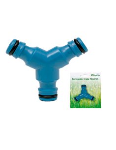 PLUVIA DERIVACION TRIPLE EN Y DE 1/2 EN PLASTICOK9