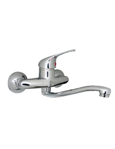 PLUVIA GRIFO CAPRI MONOMANDO FREGADERO PARED CA�O BAJO/8042-5