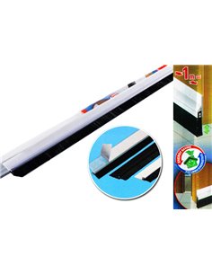 GEKO BAJO PUERTA ADH PVC PERFIL CEPILLO 1MX38MM TRANSPAR1400/5
