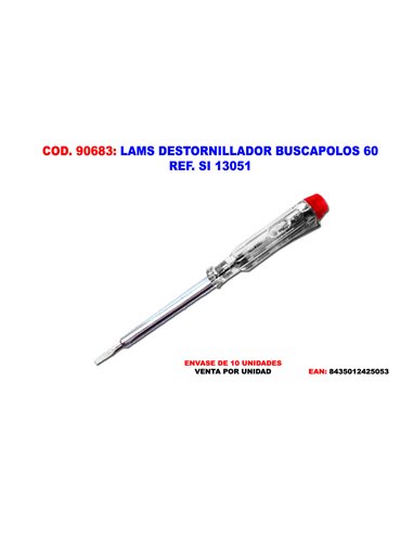 LAMS DESTORNILLADOR BUSCAPOLOS   60SI 13051