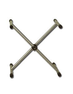 CABALLETE METALICO REGULABLE NEGRO 100-80-60 CM 100-80-60 KG