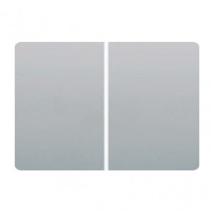 Tecla doble pulsador PLATA LUNA BJC Coral 21709-PL