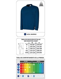 MARCA SUDADERA AZUL MARINO L1288JSAL