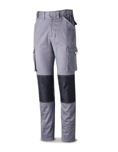 MARCA PANTALON ALGODON STRECH GRIS REFUERZO NEGRO 40588-PSTRG40