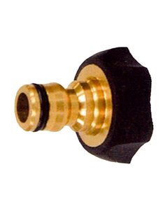 PLUVIA ADAPTADOR GRIFO HEMBRA-1/2 LATON/GOMA6342-PLKBR612