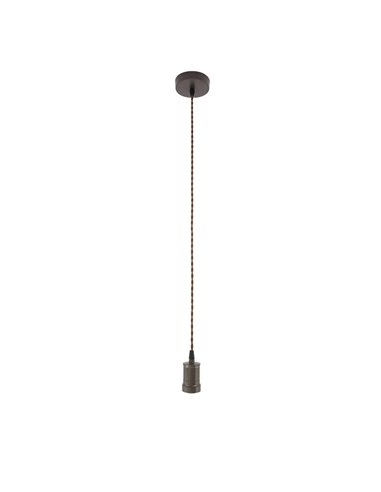 Armazón de techo colgante “Puja” de altura regulable E27 (220/240V) IP20 fabricado en metal color marrón
