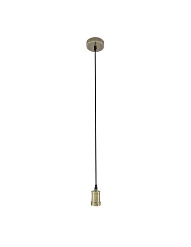 Armazón de techo colgante “Puja” de altura regulable E27 (220/240V) IP20 fabricado en metal color cuero