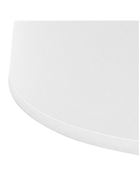 Pantalla cónica abierta “Clara” E27 IP20 Ø25/35x21cm fabricada en textil color blanco