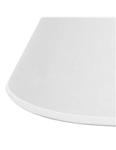 Pantalla cónica cerrada “Clara” E27 IP20 Ø23/45x29cm fabricada en textil color blanco 2