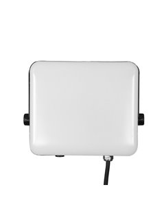 Proyector “Destello” (100W 6500K 9000lm) IP65 23,5x26x5,5cm fabricado en aluminio y policarbonato color blanco y negro 2