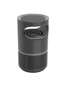 Lámpara mata insectos LED “Lumbre” (3W 220/240V) IP44 21,5xØ12cm fabricada en metal y ABS color negro 2